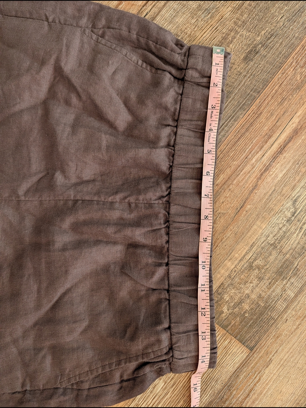 J Crew Tropez 100% Linen Lightweight Summer Shorts Dark Brown Chocolate Sz S - Picture 10 of 12